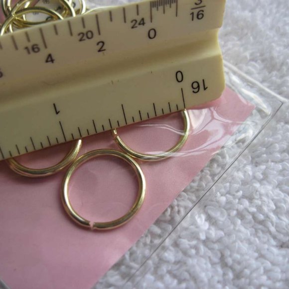 Scunci 20 PCS Hair Rings Metal Gold Silver Braids Reusable Zipper Storage Pouch - Picture 2 of 6